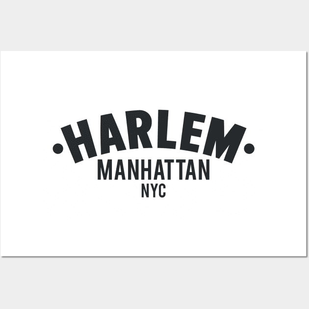 Harlem Logo - Manhattan, New York Wall Art by Boogosh